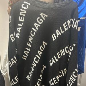 Balenciaga Black and White Sweater